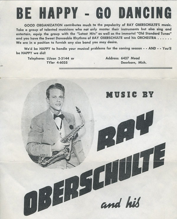 Nancy Jo's Father's Band -- Ray Oberschulte and His Commodores